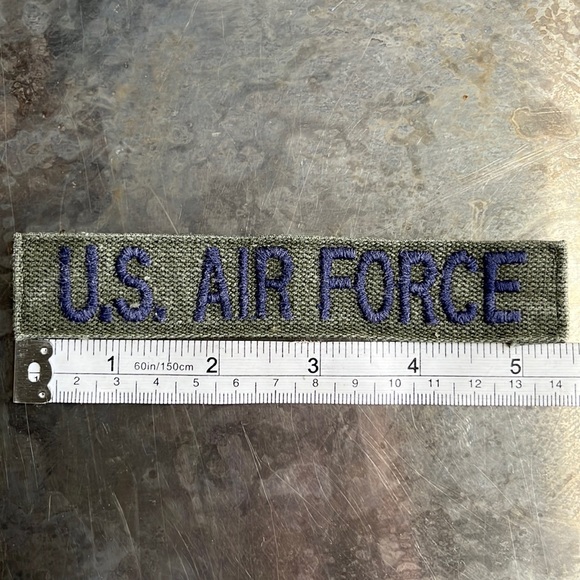 U.S. AIR FORCE embroidered tape patch - Vintage - Picture 8 of 10